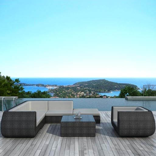 Table De Jardin Alu Avec Rallonge : jardin > Salons de jardin > Salon de jardin Dubaï 6 places en résine Table De Jardin Alu Avec Rallonge : jardin > Salons de jardin > Salon de jardin Dubaï 6 places en résine