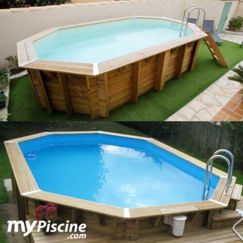 Piscine bois Océa 355 x 550 x H 120 cm