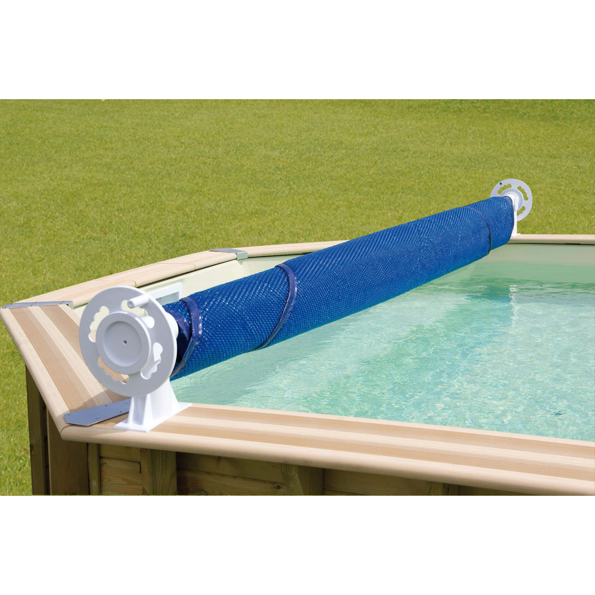 Bâche à bulles bordée - 300x490cm - 400μ pour piscines en bois Ubbink