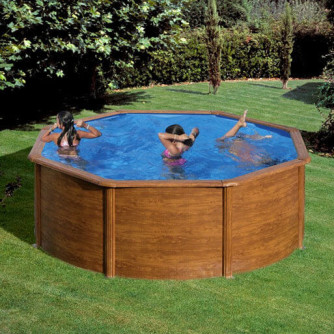 Piscine acier Gré ronde Pacific Ø 260 x 122 cm - Filtre à sable