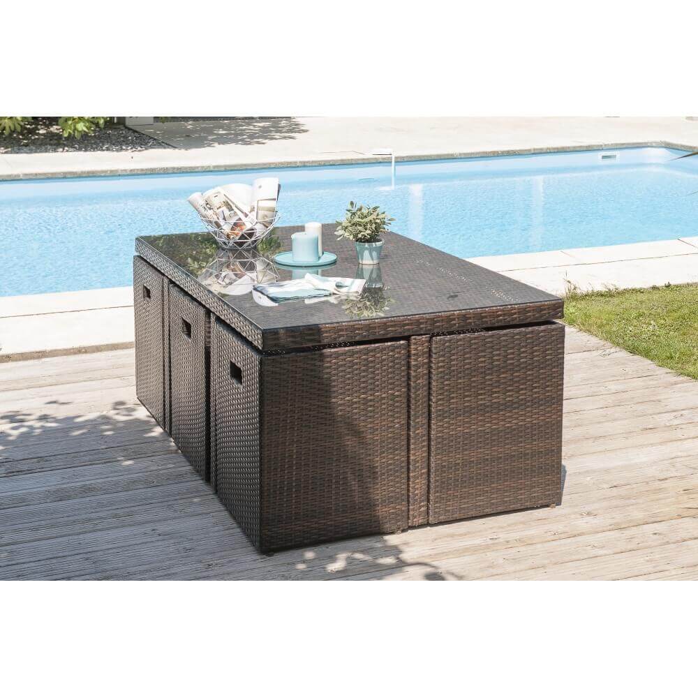 table encastrable 10 places chocolat en r 233 sine et verre table encastrable 10 places chocolat en r 233 sine et verre