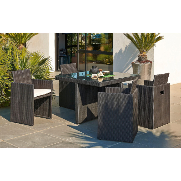 Table De Jardin Encastrable Dcb Garden 10 Places Noire
