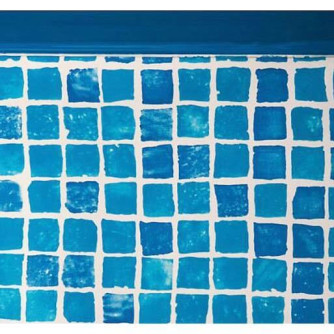 Liner piscine Gré ovale 730 x 375 x H.132 cm - Mosaïque