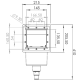 Skimmer pour piscines GRE - 14,6 x 14,1 cm - Marron