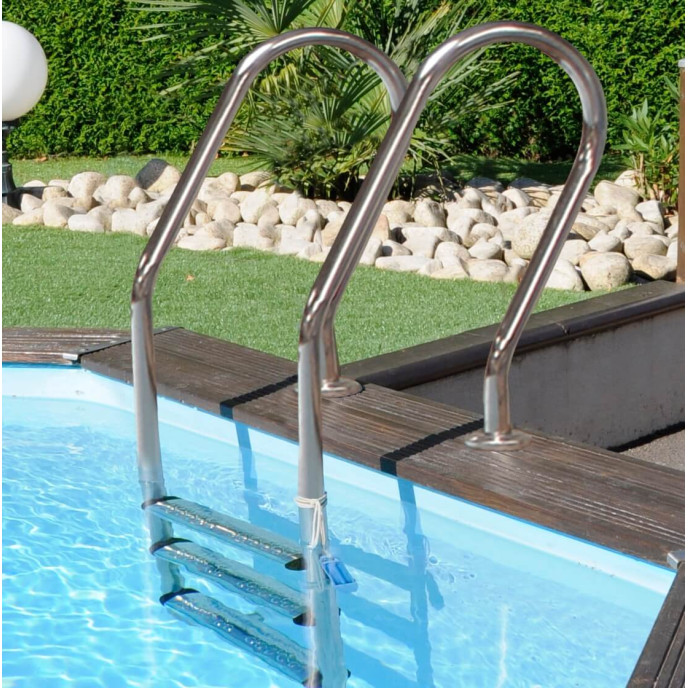 Piscine bois Cannelle 551 x 351 x H 119 cm