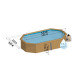 Piscine bois Cannelle 551 x 351 x 119 cm