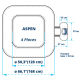 Spa gonflable Netspa Aspen carré 4 places