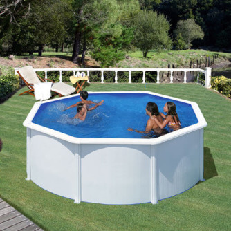 Piscine acier Gré ronde Bora-Bora Ø 320 x 122 cm - Filtre à cartouche