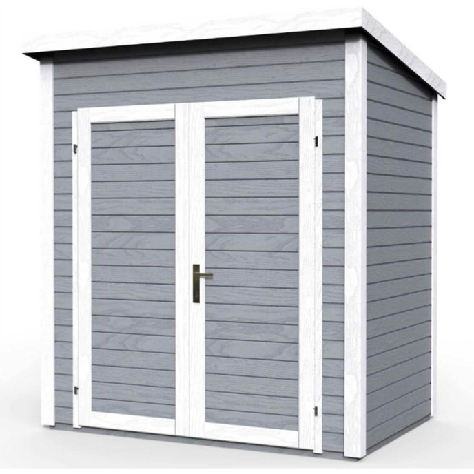 Abri de jardin en bois 14 mm Skur 3 Gris Abri de jardin en bois 14 mm Skur 3 Gris
