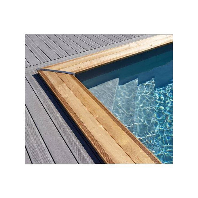 Piscine bois Maéva 800 x 400 x H.150 cm rectangulaire