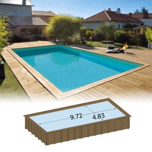 piscine bois 150 cm