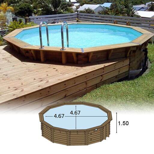 piscine bois 150 cm