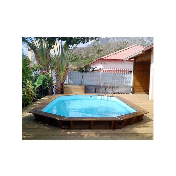 Piscine Bois Maéva 600 X 300 X H150 Cm Mypiscine