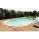 Piscine bois Maéva 700 x 400 x H.150 cm octogonale