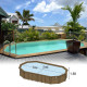 Piscine bois Maéva 700 x 400 x H.150 cm octogonale
