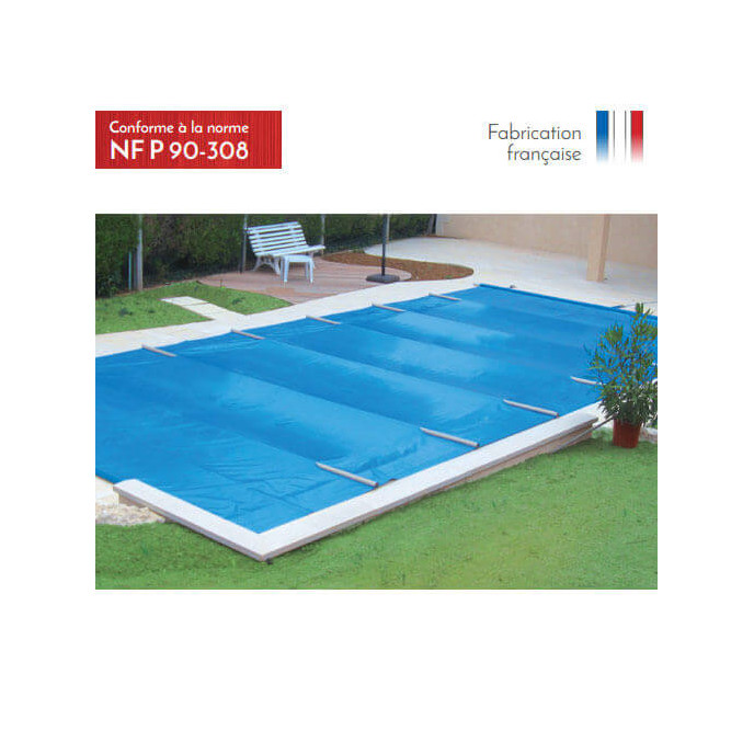 Bâche à barres de sécurité piscine Excel+ 580g/m²
