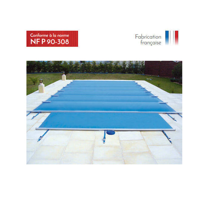 Bâche à barres de sécurité piscine Summum 580g/m²