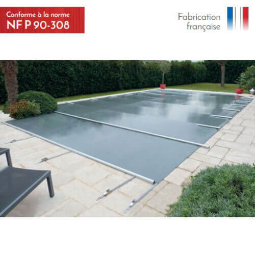 Bâche à barres de sécurité piscine Access 580g/m²