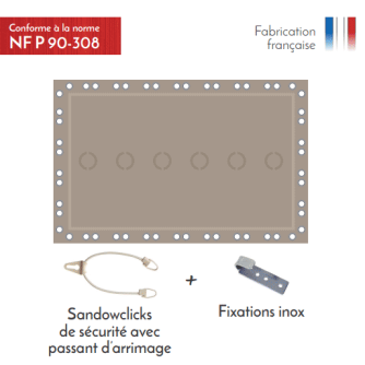 Couverture d'hivernage de sécurité Hors-sol Safe