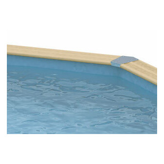 Liner piscine Ubbink Lagon 400 x 640 cm x H.130 cm - Bleu