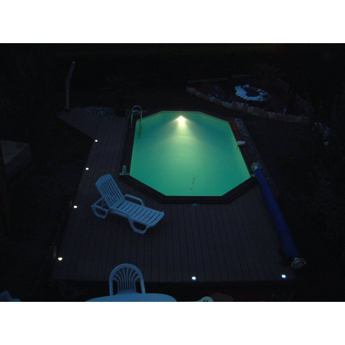 Kit spot LED 406 RGB + Télécommande pour piscine hors-sol