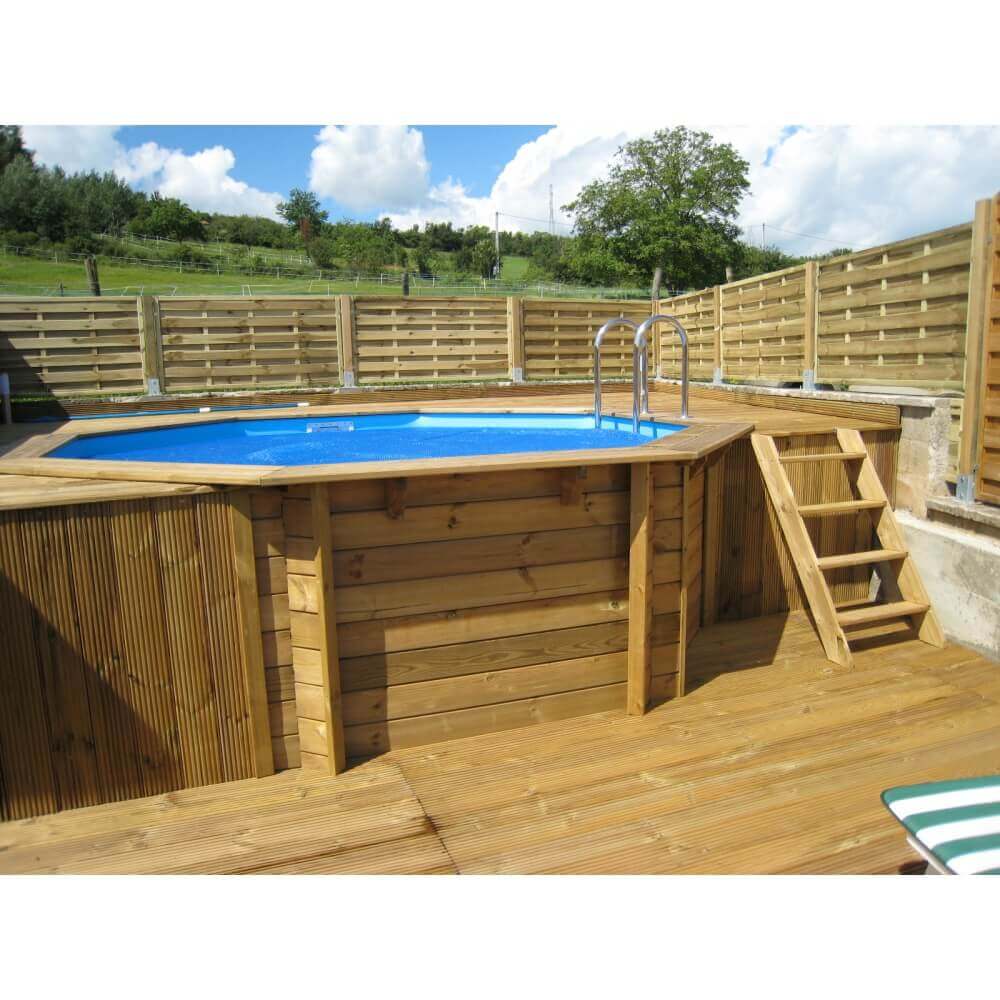 Piscine Bois Ubbink Azura ø 410 Cm X H 120 Cm Mypiscine