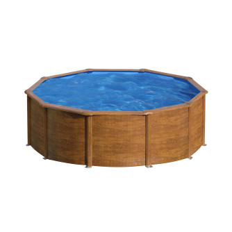 Piscine acier Gré ronde Mauritius Ø 480 x 132 cm - Filtre à sable