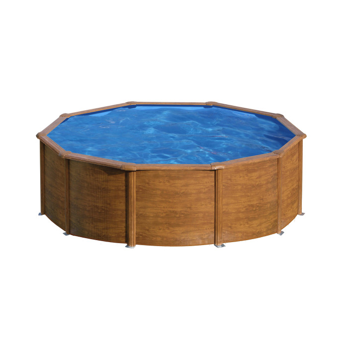 Piscine acier Gré ronde Mauritius Ø 480 x 132 cm - Filtre à sable