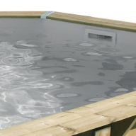 Liner piscine Ubbink 300 x 300 cm x H.126 cm - Gris