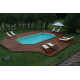 Piscine bois Océa 610 x 400 x H 130 cm