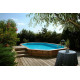 Piscine bois Océa 355 x 550 x H 120 cm