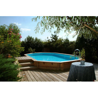 Piscine bois Océa 355 x 550 x H 120 cm