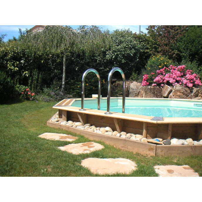 Piscine bois Océa Ø 580 x H 130 cm