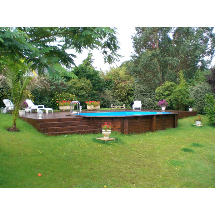Piscine bois Océa 610 x 400 x H 130 cm