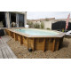 Piscine bois Océa 355 x 550 x H 120 cm