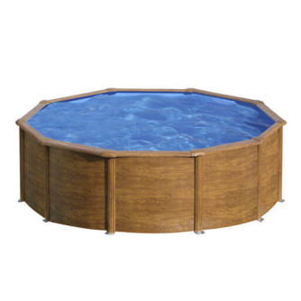 Piscine acier Gré ronde Sicilia Ø 480 x 122 cm - Filtre à cartouche