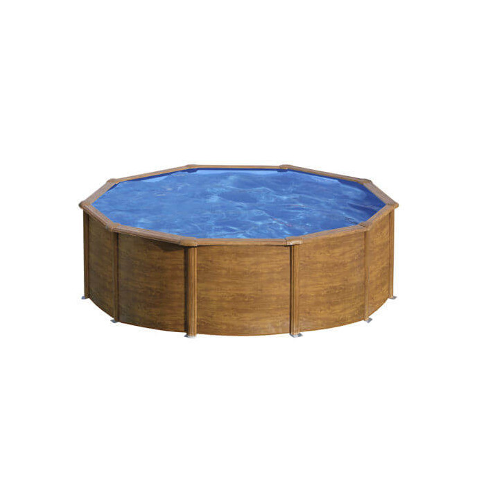 Piscine acier Gré ronde Sicilia Ø 480 x 122 cm - Filtre à cartouche