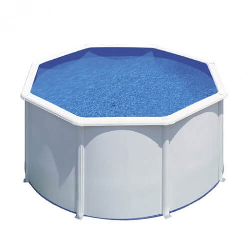 Piscine acier Gré ronde Fidji Ø 260 x 122 cm - Filtre à sable