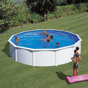 Piscine acier Gré ronde Fidji Ø 570 x 122 cm - Filtre à sable