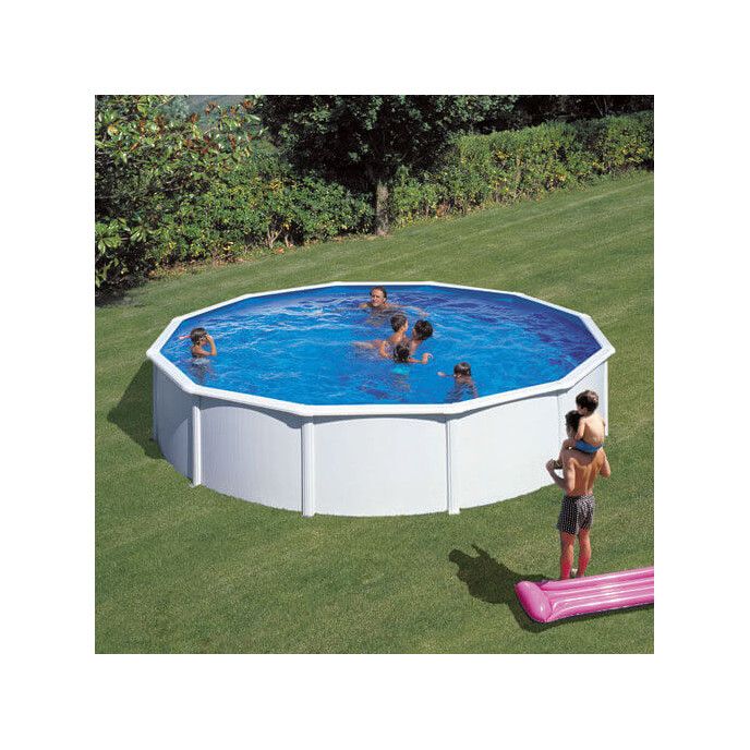 Piscine acier Gré ronde Fidji Ø 570 x 122 cm - Filtre à sable