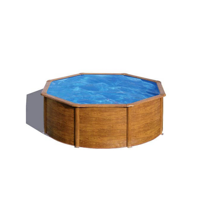 Piscine acier Gré ronde Pacific Ø 370 x 122 cm - Filtre à sable