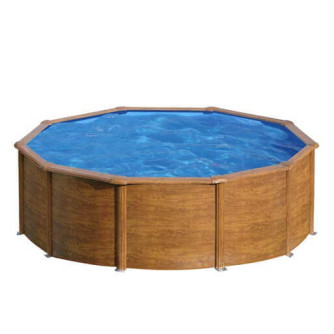 Piscine acier Gré ronde Pacific Ø 480 x 122 cm - Filtre à sable