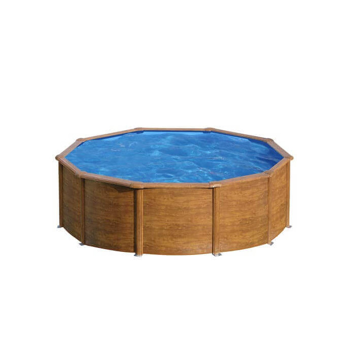 Piscine acier Gré ronde Pacific Ø 480 x 122 cm - Filtre à sable