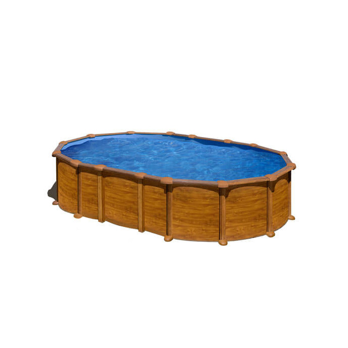 Piscine acier Gré ovale Amazonia 634 x 399 x H.132 cm - Filtre à sable