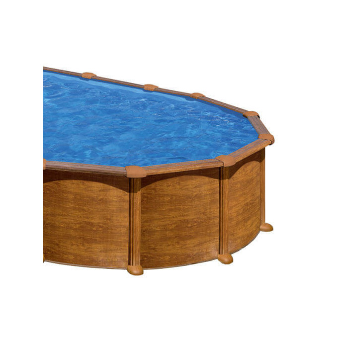 Piscine acier Gré ovale Amazonia 744 x 399 x H.132 cm - Filtre à sable