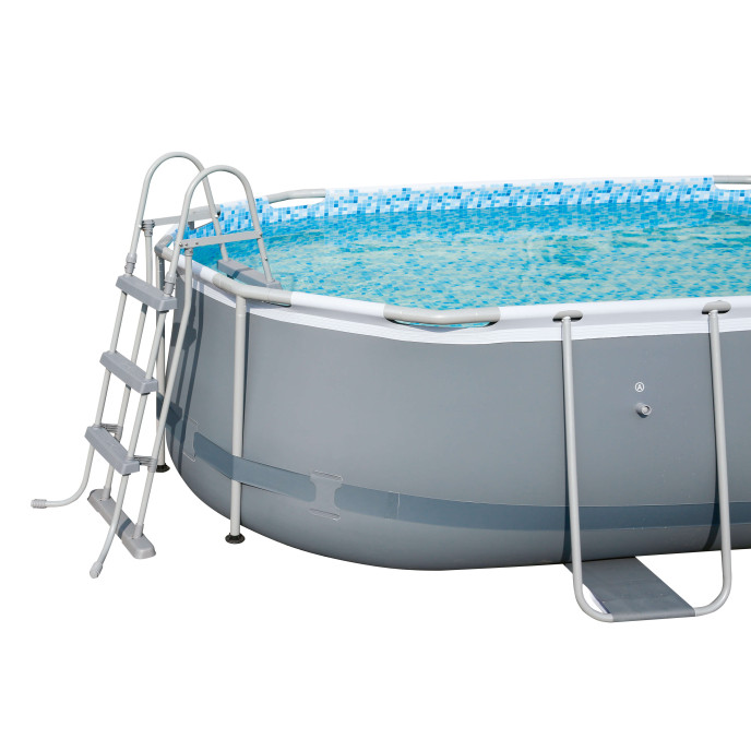 Piscine tubulaire Bestway ovale 4,27 x 2,50 x 1,00 m Power Steel