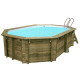 Piscine bois Cannelle 551 x 351 x 119 cm
