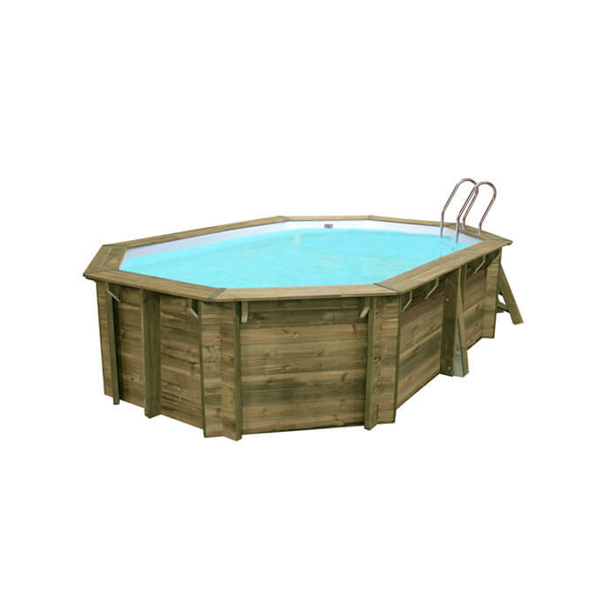 Piscine bois Cannelle 551 x 351 x H 119 cm