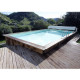 Piscine bois Linéa 800 x 500 x H 140 cm