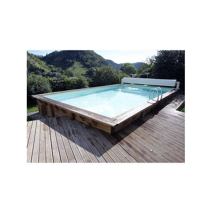 Piscine bois Linéa 800 x 500 x H 140 cm